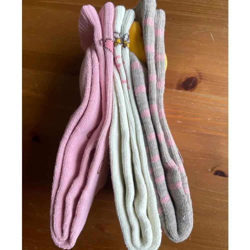 Disney Winnie the Pooh Valentine’s Day Crew Socks 3 Pairs NEW Eeyore Pooh Hearts